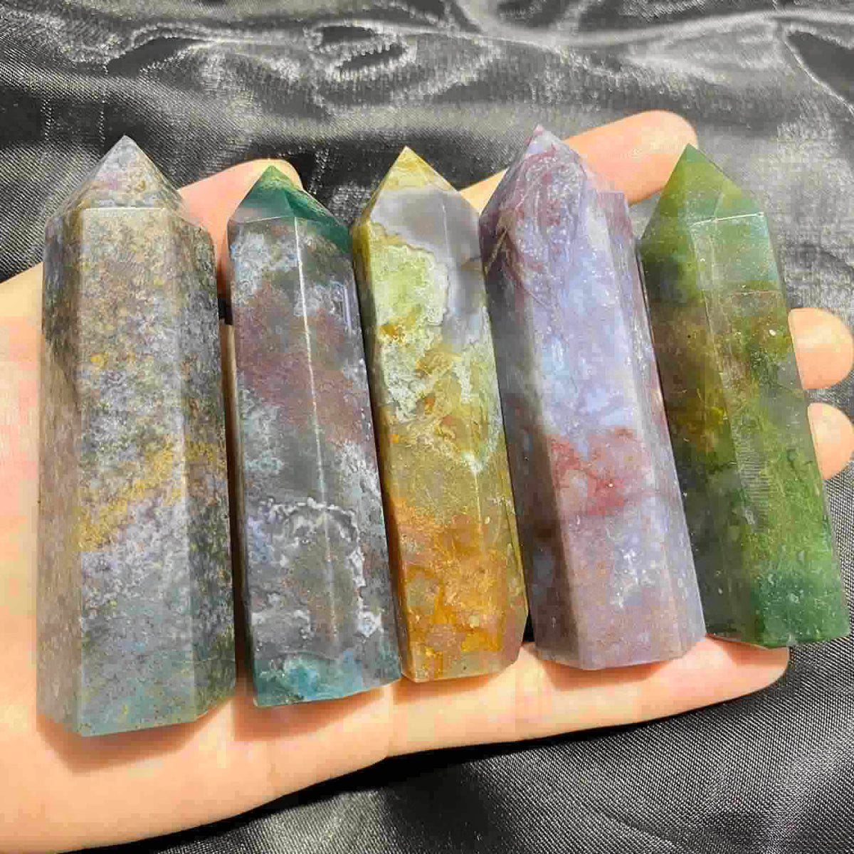 Ocean Jasper Tower – Kenna Crystal