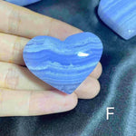 Blue Lace Agate Heart（Top Quality）