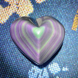 Rainbow Obsidian Hearts