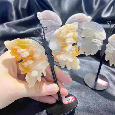 Flower Agate Butterfly Wings