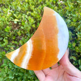 Large Orange Calcite Moons