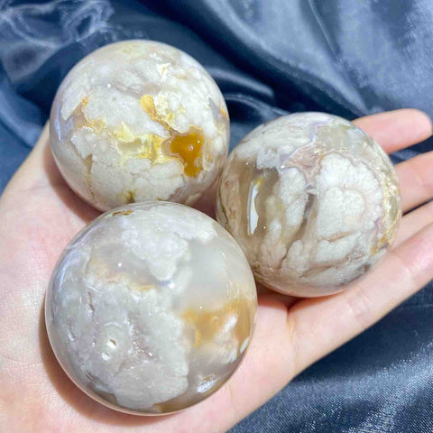 Big Flower Agate Sphere