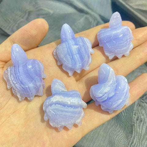 Blue Lace Agate Turtles