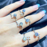 Gemmy Crystal Rings