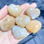 Peach Moonstone Heart