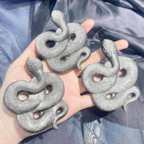 Silver Obsidian Snake