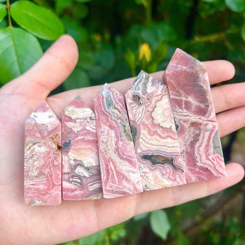 Rhodochrosite towers