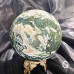 Giant Moss Agate Sphere