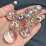 Clear Quartz Sphere with Rainbows