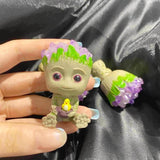 Groot with amethyst head