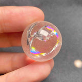 Clear Quartz Sphere with Rainbows