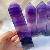 Large Purple Fluorite Towers