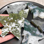 Moss Agate Christmas Tree