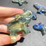 Flashy Labradorite Elephant