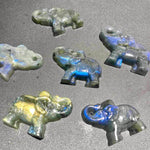 Flashy Labradorite Elephant