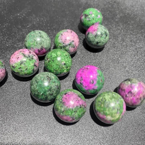 Ruby Zoisite Spheres